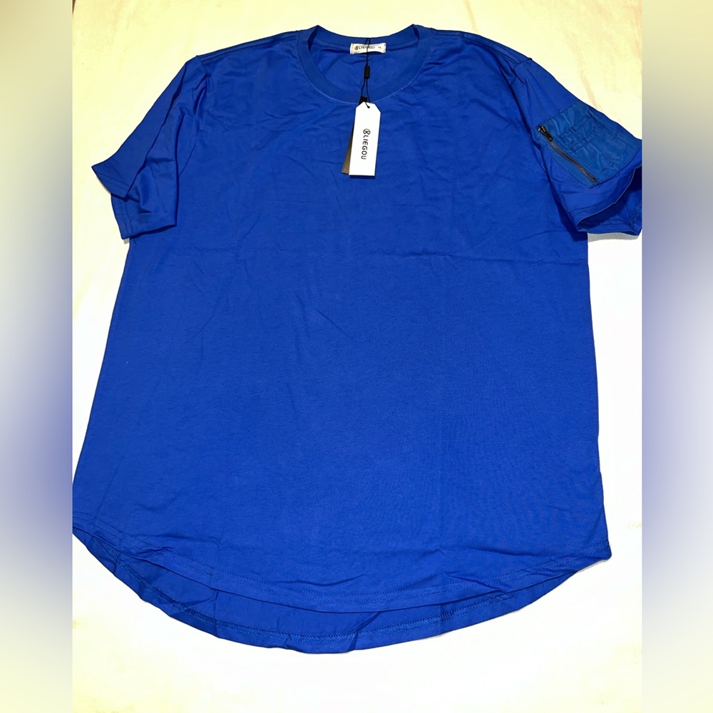 Nwt KLIEGOU Men's blue short sleeve T-Shirts
